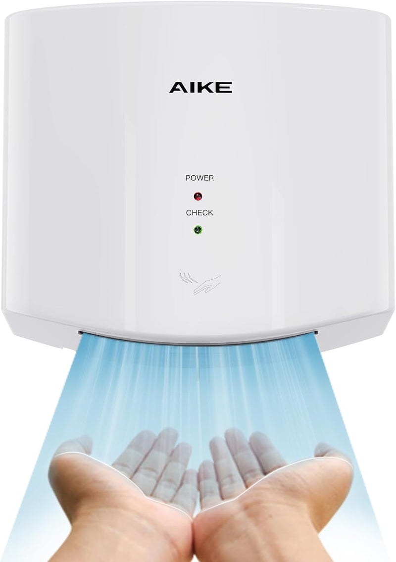 AIKE مجفف يدوي مدمج هوائي 110 فولت 1400 واط أبيض (مع قابس 2 دبوس) نموذج AK2630S - Image 1